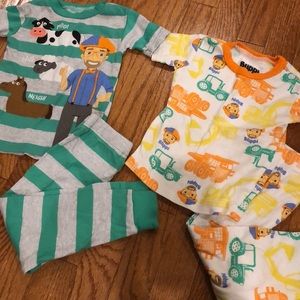 Blippi pajama sets: short sleeves and pants, size 3T